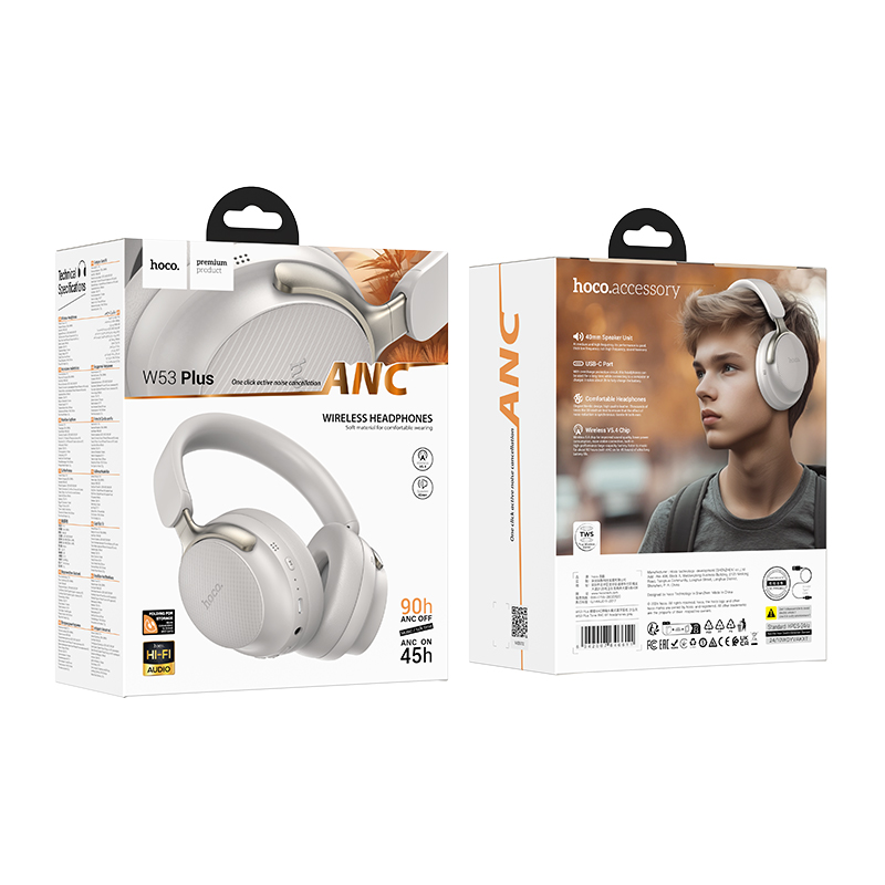 Hoco W53 Plus ANC Wireless Headphones